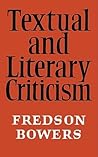Textual and Literary Criticism Textual and Literary Criticism