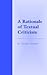 A Rationale of Textual Criticism by G. Thomas Tanselle