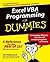 Excel VBA Programming For Dummies