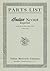 Parts List Indian Scout Reprint 1920 1921 1922 1923 1924 1925 1926