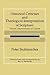 Historical Criticism and Th...