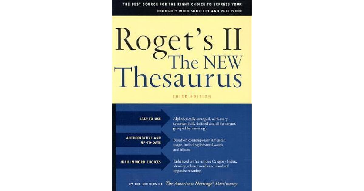 Roget's II The New Thesaurus by Peter Mark Roget