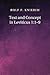 Text and Concept in Leviticus 1 by Rolf P. Knierim