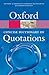 Concise Oxford Dictionary of Quotations by Susan Ratcliffe