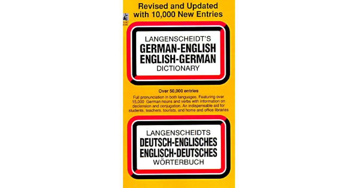 Langenscheidt's GermanEnglish EnglishGerman Dictionary by Langenscheidt