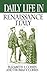 Daily Life in Renaissance Italy by Elizabeth S. Cohen