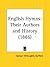 English Hymns: Their Authors and History