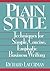 Plain Style: Techniques for...