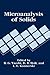 Microanalysis of Solids