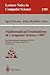 Mathematical Foundations of...