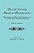 Pennsylvania German Marriages: Index Volume