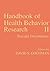 Handbook of Health Behavior Research II: Provider Determinants
