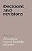 Decisions and Revisions by Isaac Levi