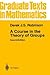 A Course in the Theory of G...
