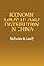 Economic Growth and Distribution in China by Nicholas R. Lardy