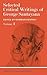 Selected Critical Writings of George Santayana, Vol. 1