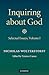 Inquiring about God: Volume...