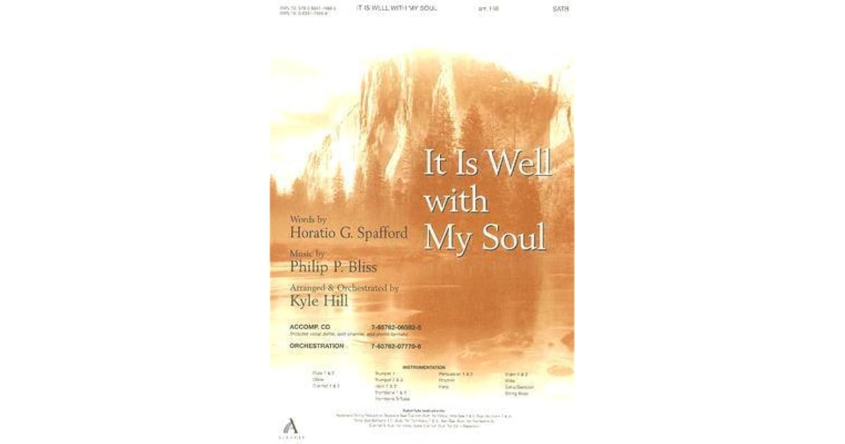 It Is Well with My Soul -Satb by Horatio G. Spafford