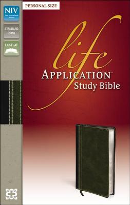 Life Application Study Bible: New International Version Bark / Dark Moss Italian Duo-Tone Personal Size