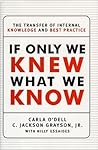 If Only We Knew What We Know by Carla O'dell