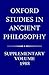 Oxford Studies in Ancient Philosophy