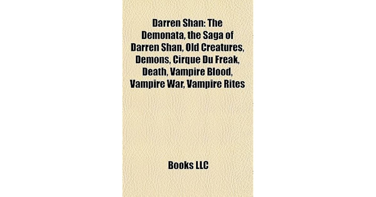 Darren Shan Scan 2 Vf Darren Shan by Books LLC