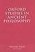 Oxford Studies in Ancient Philosophy by David N. Sedley