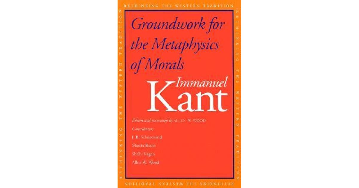 Kant Metaphysics Of Morals Sparknotes