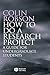 How to do a Research Project: A Guide for Undergraduate Students