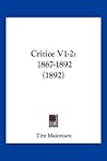 Critice V1-2: 1867-1892 (1892)