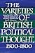 The Varieties of British Political Thought, 1500–1800