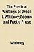 The Poetical Writings of Or...