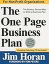 The One Page Business Plan: Non-profit Edition: the Fastest, Easiest Way to Write a Business Plan!