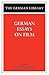 German Essays on Film by Richard W. McCormick
