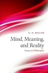 Mind, Meaning, and Reality: Essays in Philosophy