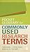 Pocket Glossary for Commonly Used Research Terms
