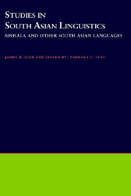 Studies in South Asian Linguistics: Sinhala and Other South Asian Languages (Hardcover)