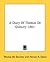 A Diary Of Thomas De Quincey 1803
