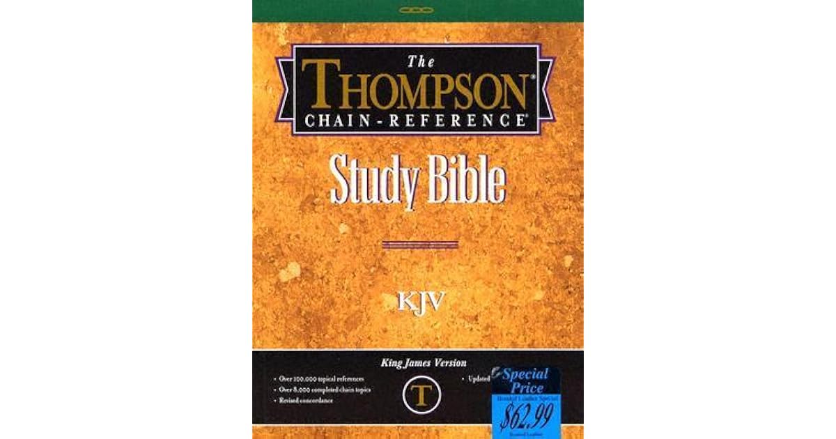 The ThompsonChain Reference Study BibleKJV by Frank Charles Thompson