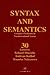 Complex Predicates in Nonderivational Syntax (Syntax and Semantics, 30)