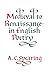 Medieval to Renaissance in English Poetry by A.C. Spearing