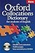 Oxford Collocations Dictionary for Students of English by Colin McIntosh
