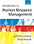 Introduction to Human Resource Management