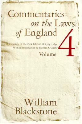 Commentaries on the Laws of England (Vol. 4)