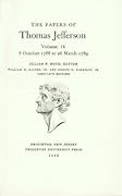 The Papers of Thomas Jefferson, volume 14: October 1788 to March 1789