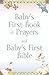 Baby's First Book of Prayers and Baby's First Bible by Melody Carlson