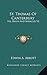 St. Thomas of Canterbury: His Death and Miracles, Volume 2