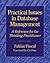 Practical Issues in Database Management: A Refernce for the Thinking Practitioner