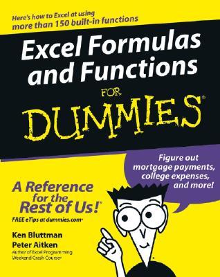 Excel Formulas and Functions For Dummies (Paperback)