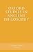 Oxford Studies in Ancient Philosophy